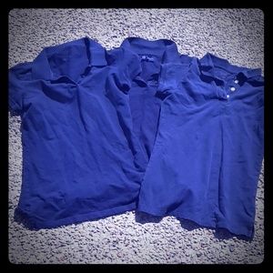 Aeropostale 3 pk navy blue polo shirts